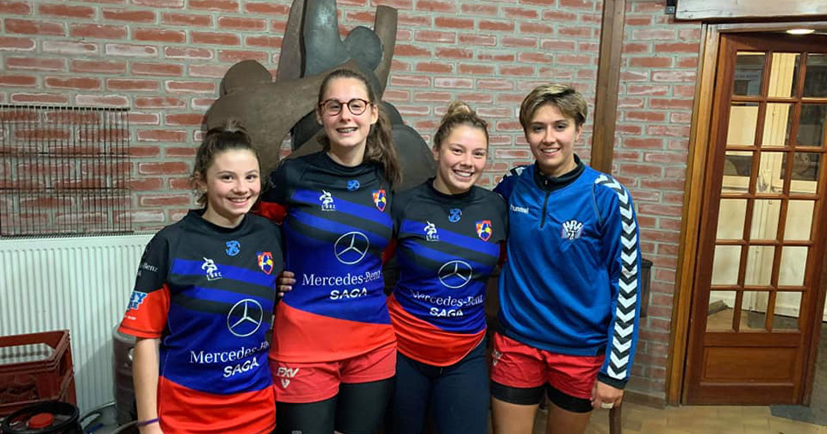 nouvelles cadettes du CLLA rugby Armentieres