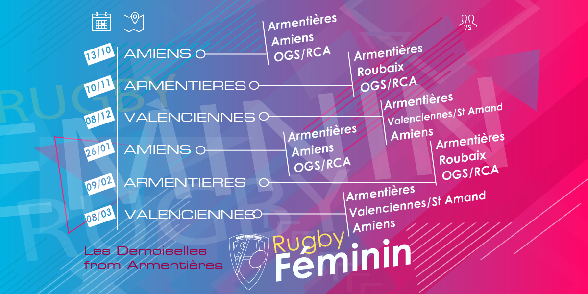 calendrier des rencontres Féminines